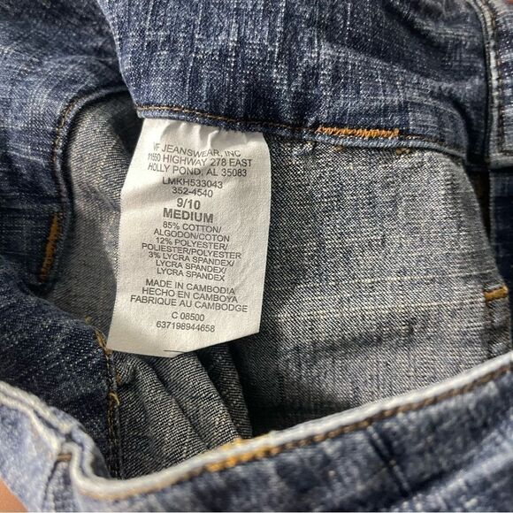 Lee One True Fit Trouser Wide Leg Jeans - Size 9/10 - Picture 7 of 7